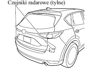 Mazda Cx-5 - Instrukcja Obslugi: Czujniki Radarowe (Tylne) - I-Activsense - Podczas Jazdy - Mazda Cx-5