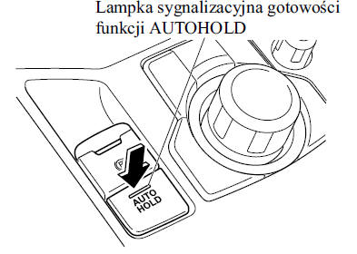 Funkcja AUTOHOLD jest włączona