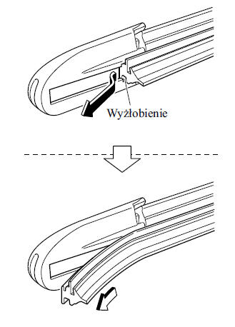 Wymiana piór wycieraczek szyby przedniej